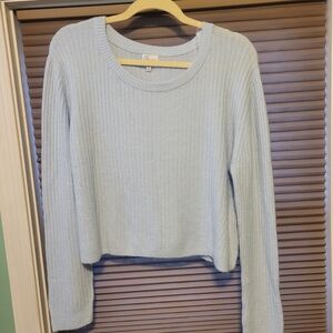 Francesca's Collections Light Blue Knit Sweater